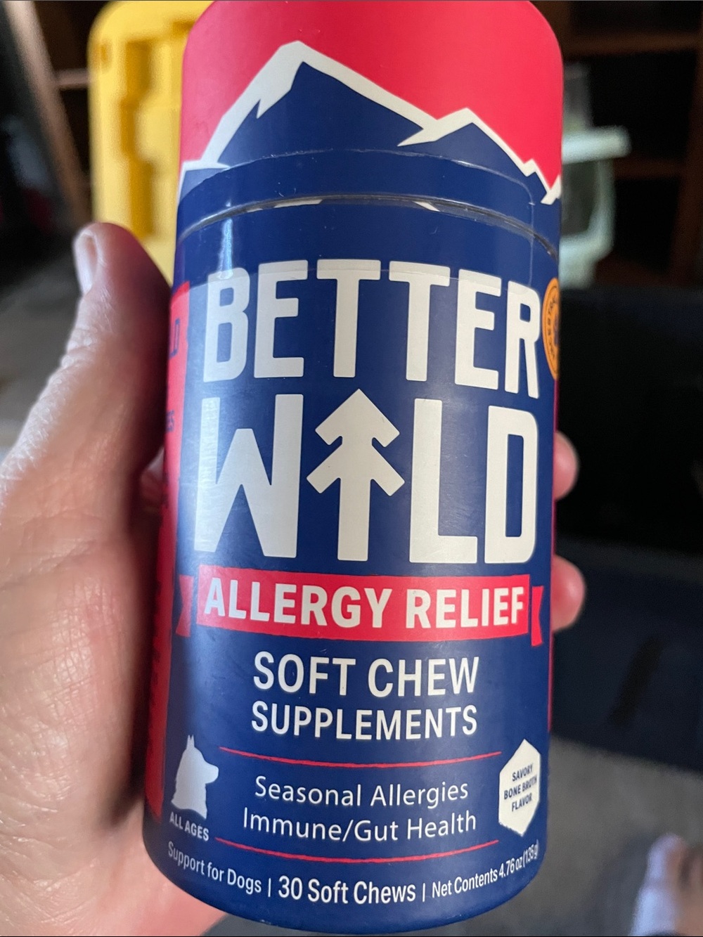 Allergy Relief Soft Chew Supplements for Dogs – Pink/Blue